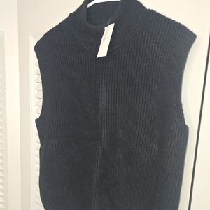 Abercrombie & Fitch Black Ribbed Vest US Size L
